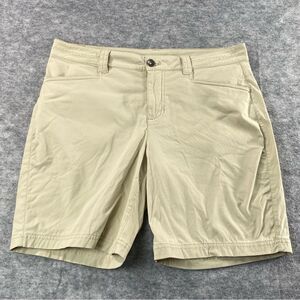 Eddie Bauer Womens Tan Mid Length Performance Shorts Size 8